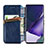 Custodia Portafoglio In Pelle Cover con Supporto S01D per Samsung Galaxy S21 Ultra 5G