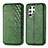 Custodia Portafoglio In Pelle Cover con Supporto S01D per Samsung Galaxy S21 Ultra 5G Verde