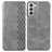 Custodia Portafoglio In Pelle Cover con Supporto S01D per Samsung Galaxy S23 5G Grigio