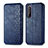 Custodia Portafoglio In Pelle Cover con Supporto S01D per Sony Xperia 1 II Blu
