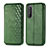 Custodia Portafoglio In Pelle Cover con Supporto S01D per Sony Xperia 1 II Verde