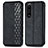 Custodia Portafoglio In Pelle Cover con Supporto S01D per Sony Xperia 1 III Nero