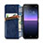 Custodia Portafoglio In Pelle Cover con Supporto S01D per Sony Xperia 10 II
