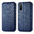 Custodia Portafoglio In Pelle Cover con Supporto S01D per Sony Xperia 10 III Lite Blu