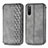 Custodia Portafoglio In Pelle Cover con Supporto S01D per Sony Xperia 10 III Lite Grigio