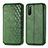 Custodia Portafoglio In Pelle Cover con Supporto S01D per Sony Xperia 10 III Verde