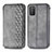 Custodia Portafoglio In Pelle Cover con Supporto S01D per Xiaomi Poco M3 Grigio