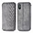 Custodia Portafoglio In Pelle Cover con Supporto S01D per Xiaomi Redmi 9A Grigio