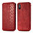 Custodia Portafoglio In Pelle Cover con Supporto S01D per Xiaomi Redmi 9A Rosso
