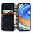 Custodia Portafoglio In Pelle Cover con Supporto S01D per Xiaomi Redmi Note 9 Pro