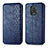 Custodia Portafoglio In Pelle Cover con Supporto S01D per Xiaomi Redmi Note 9 Pro Blu