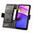 Custodia Portafoglio In Pelle Cover con Supporto S02D per Motorola Moto E20