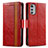 Custodia Portafoglio In Pelle Cover con Supporto S02D per Motorola Moto E32s