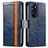 Custodia Portafoglio In Pelle Cover con Supporto S02D per Motorola Moto Edge X30 5G