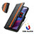 Custodia Portafoglio In Pelle Cover con Supporto S02D per Motorola Moto G Power (2021)