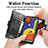 Custodia Portafoglio In Pelle Cover con Supporto S02D per Samsung Galaxy A50S