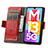Custodia Portafoglio In Pelle Cover con Supporto S02D per Samsung Galaxy M13 5G