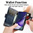 Custodia Portafoglio In Pelle Cover con Supporto S02D per Samsung Galaxy S23 Ultra 5G