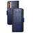 Custodia Portafoglio In Pelle Cover con Supporto S03D per Samsung Galaxy M13 4G