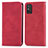 Custodia Portafoglio In Pelle Cover con Supporto S04D per Huawei Honor X10 Max 5G Rosso