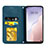 Custodia Portafoglio In Pelle Cover con Supporto S04D per Huawei P40 Lite 5G