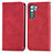 Custodia Portafoglio In Pelle Cover con Supporto S04D per Huawei P40 Lite 5G Rosso