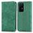 Custodia Portafoglio In Pelle Cover con Supporto S04D per Huawei P40 Pro Verde