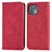 Custodia Portafoglio In Pelle Cover con Supporto S04D per Motorola Moto Edge 20 Lite 5G Rosso