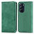 Custodia Portafoglio In Pelle Cover con Supporto S04D per Motorola Moto Edge 30 Pro 5G Verde