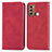 Custodia Portafoglio In Pelle Cover con Supporto S04D per Motorola Moto G40 Fusion Rosso