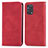 Custodia Portafoglio In Pelle Cover con Supporto S04D per Oppo A95 4G Rosso