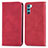 Custodia Portafoglio In Pelle Cover con Supporto S04D per Oppo K9 Pro 5G Rosso