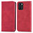 Custodia Portafoglio In Pelle Cover con Supporto S04D per Oppo Reno6 Z 5G Rosso