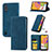 Custodia Portafoglio In Pelle Cover con Supporto S04D per Samsung Galaxy A01 SM-A015
