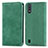 Custodia Portafoglio In Pelle Cover con Supporto S04D per Samsung Galaxy A01 SM-A015 Verde