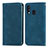 Custodia Portafoglio In Pelle Cover con Supporto S04D per Samsung Galaxy A40 Blu
