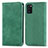 Custodia Portafoglio In Pelle Cover con Supporto S04D per Samsung Galaxy A41 Verde