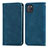 Custodia Portafoglio In Pelle Cover con Supporto S04D per Samsung Galaxy A81 Blu