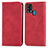 Custodia Portafoglio In Pelle Cover con Supporto S04D per Samsung Galaxy F41 Rosso