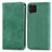 Custodia Portafoglio In Pelle Cover con Supporto S04D per Samsung Galaxy F62 5G Verde