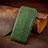 Custodia Portafoglio In Pelle Cover con Supporto S04D per Samsung Galaxy M13 4G Verde