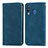 Custodia Portafoglio In Pelle Cover con Supporto S04D per Samsung Galaxy M30 Blu