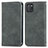 Custodia Portafoglio In Pelle Cover con Supporto S04D per Samsung Galaxy M60s Grigio