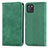 Custodia Portafoglio In Pelle Cover con Supporto S04D per Samsung Galaxy M60s Verde
