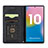 Custodia Portafoglio In Pelle Cover con Supporto S04D per Samsung Galaxy Note 10 5G