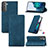 Custodia Portafoglio In Pelle Cover con Supporto S04D per Samsung Galaxy S21 Plus 5G