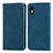 Custodia Portafoglio In Pelle Cover con Supporto S04D per Sony Xperia Ace III Blu