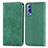Custodia Portafoglio In Pelle Cover con Supporto S04D per Vivo Y75s 5G Verde