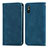 Custodia Portafoglio In Pelle Cover con Supporto S04D per Xiaomi Redmi 9A Blu