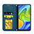 Custodia Portafoglio In Pelle Cover con Supporto S04D per Xiaomi Redmi Note 9